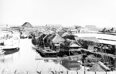 Inheemse huizen, Saigon, ca. 1870s