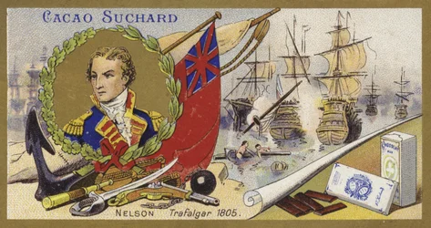 Admiraal Lord Nelson en de Slag bij Trafalgar, 1805