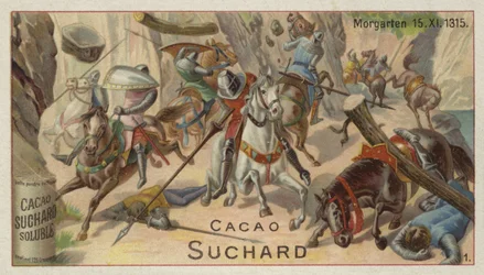 Slag bij Morgarten, Zwitserland, 15 juni 1315