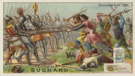 Slag bij Sempach, Zwitserland, 9 juli 1386