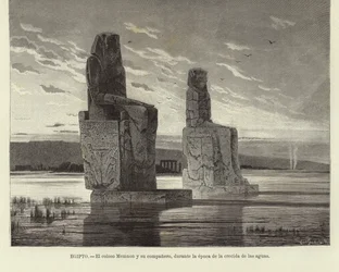 Egypte - De Kolossen van Memnon