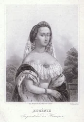 Keizerin Eugenie, gemalin van Napoleon I van Frankrijk