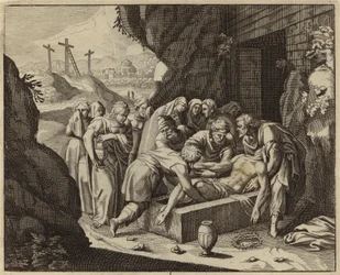 Graflegging van Jezus Christus (gravure)