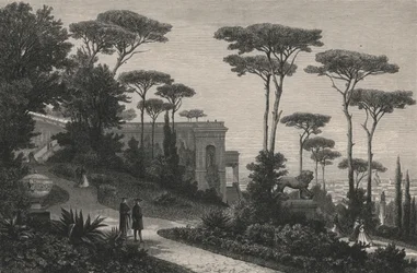 Le Monte-Pincio in Rome (gravure)