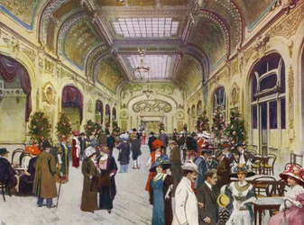 Monte-Carlo, Casino de Beau-Soleil (kleurenlitho)