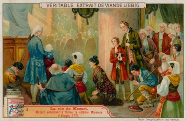 Mozart Hoort Allegris Miserere in Rome