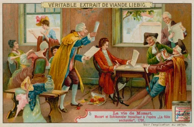 Mozart en Schikaneder Werken aan Die Zauberflöte