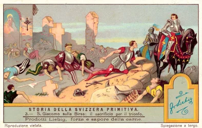 Opoffering van de Zwitsers in de Slag bij St Jakob an der Birs