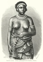 Samoaanse vrouw (gravure)