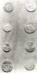 Selectie van 8 munten (metaal)