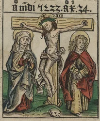 De kruisiging, laat 15e eeuw