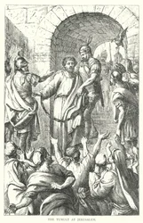 Het Tumult in Jeruzalem (gravure)