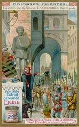 De zuil van Roland in Halberstadt