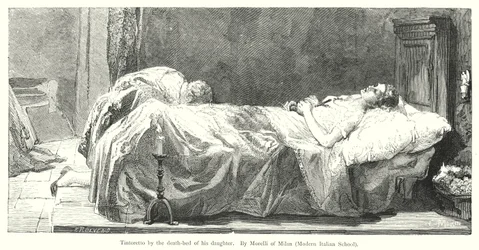 Tintoretto bij het sterfbed van zijn dochter