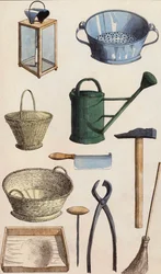 Gereedschap (kleurenlitho)