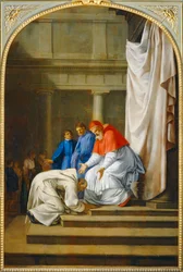 Saint Bruno aux pieds du pape Urbain II - Sint Bruno aan de voeten van paus Urbanus II. 1645-1648 ...