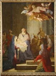 Presentatie in de Tempel (schilderij op doek)