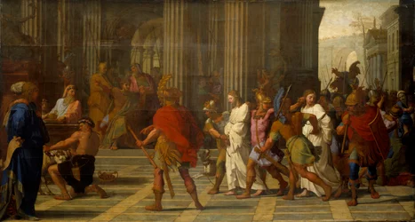 Sint Gervais en Sint Protais voor Astasius, weigeren te offeren aan Jupiter