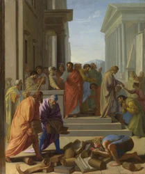 Sint Paulus predikend in Efeze