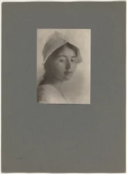 Een studiehoofd,1910 (foto)