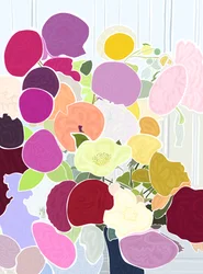 Boeket bloemen, 2025 (digitale kunst)
