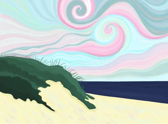 Chatham Beach (digitale kunst)