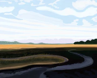 Low Country, 2016 (met de hand getekend op een iPad met een Apple potlood)