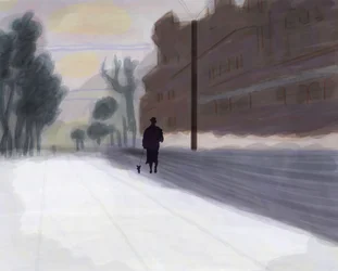 Prospect Park, West After Snow (digitale kunst)