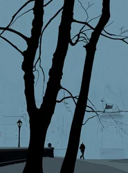 Third Avenue-ingang, Prospect Park (digitale kunst)