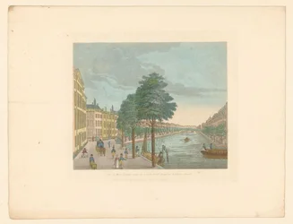 Gezicht op de Herengracht bij de Spiegelstraat in Amsterdam