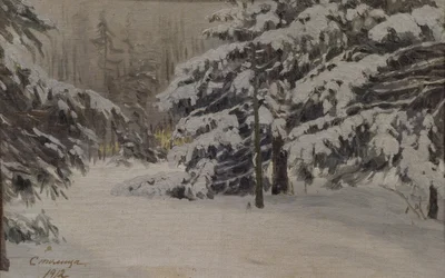 Winter op de eilanden van Sint-Petersburg, 1912