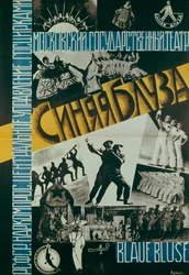 Poster voor het Theater Blauwe Blouse, 1926