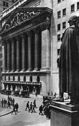 New York Stock Exchange, New York City, VS, ca. 1930s