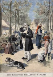 De recente hittegolven in Parijs - in Le petit Journal van 22/09/1895