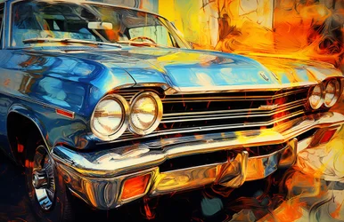 Vintage oude auto posters te koop, online kunstprints, kamer decor