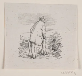Illustratie bij "De laatste uren", gedicht van H. J. Greensteen