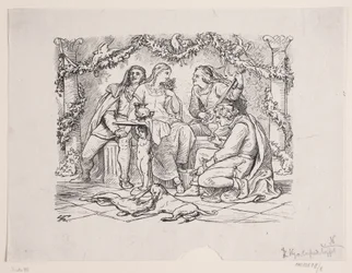 Het hof van liefde in Narbonne