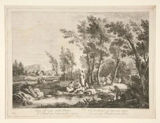 Landschap met Ruïnes, uit een serie van 4