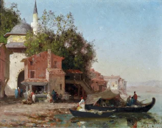 Constantinopel, rand van de Bosporus, Europese kust