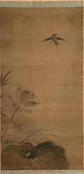 Zwaluw en lotus, midden 1200s