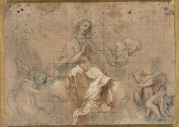 Studie voor de "Madonna van de Rozenkrans"