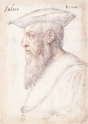 Portret van Andrea Doria in profiel naar links, dragend de orde van het Gulden Vlies