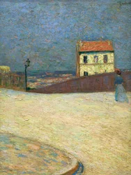 Klein huis in Montmartre, circa 1875