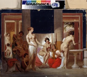 Het bad van de vrouwen in Pompeii