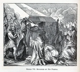 Hendrik VII betreurd door zijn volk, 1882