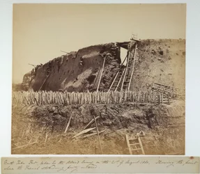 Noord Taku Fort, 21 augustus 1860 (zw/w foto)