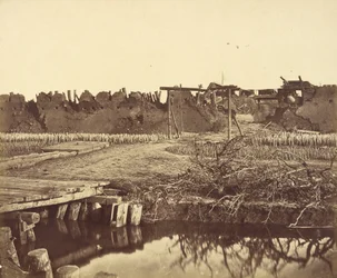 Exterieur van het Noord Fort, Tonend de Engelse Ingang