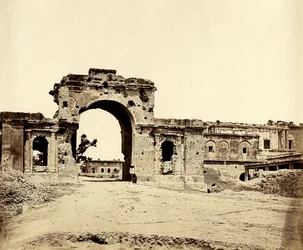 Poort naar de Residentie, Lucknow, 1858