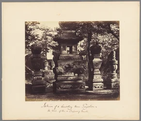 Interieur van de graftombe in het Depot bij Peking