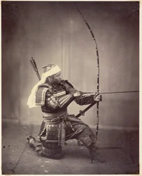 Samurai met lange boog
